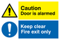 CV5408: Caution Door is alarmed
