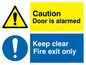 CV5408: Caution Door is alarmed