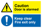 CV5408: Caution Door is alarmed