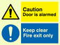 CV5408: Caution Door is alarmed