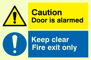 CV5408: Caution Door is alarmed