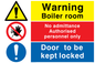 CV5467: Boiler room, No admittance & Door kept locked