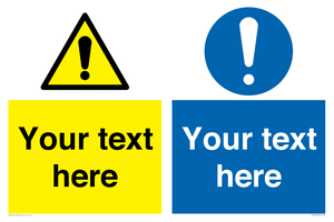 CV5543: Custom Warning & mandatory combination Sign