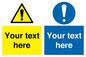 CV5543: Custom Warning & mandatory combination Sign
