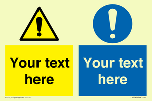 CV5543: Custom Warning & mandatory combination Sign