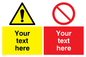 CV5544: Custom Warning & prohibition combination Sign