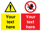 CV5547: Custom No access & warning combination Sign