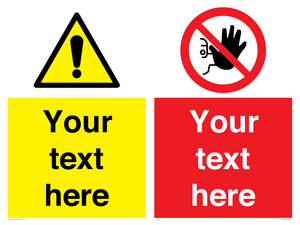 CV5547: Custom No access & warning combination Sign