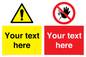CV5547: Custom No access & warning combination Sign