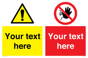 CV5547: Custom No access & warning combination Sign