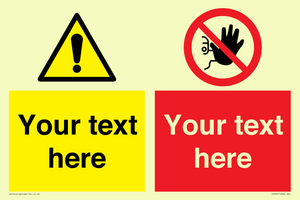 CV5547: Custom No access & warning combination Sign