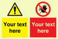 CV5547: Custom No access & warning combination Sign