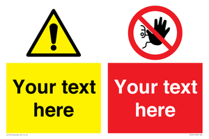 CV5547: Custom No access & warning combination Sign