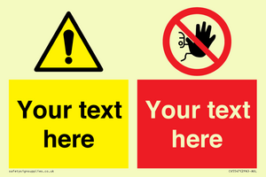 CV5547: Custom No access & warning combination Sign
