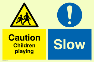 CV5585: Children playing Slow Combination Sign