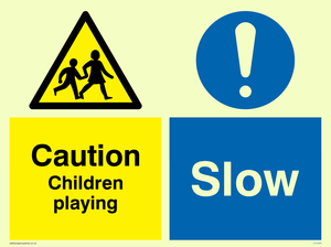 CV5585: Children playing Slow Combination Sign