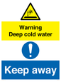 CV7328: Warning Deep cold water Keep away