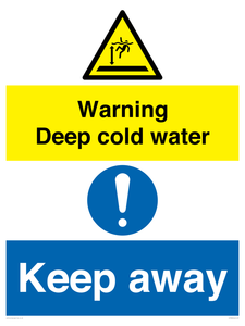CV7328: Warning Deep cold water Keep away