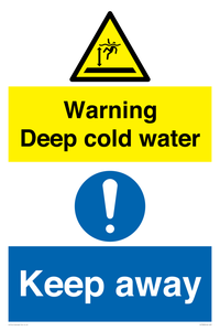 CV7328: Warning Deep cold water Keep away
