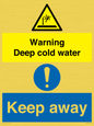 CV7328: Warning Deep cold water Keep away
