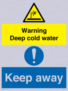 CV7328: Warning Deep cold water Keep away