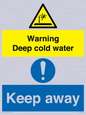 CV7328: Warning Deep cold water Keep away