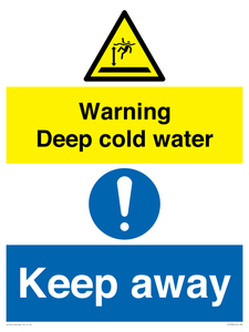 CV7328: Warning Deep cold water Keep away