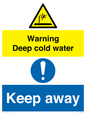 CV7328: Warning Deep cold water Keep away