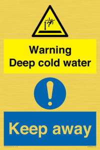 CV7328: Warning Deep cold water Keep away