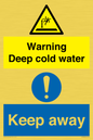 CV7328: Warning Deep cold water Keep away