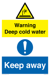 CV7328: Warning Deep cold water Keep away