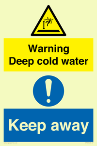 CV7328: Warning Deep cold water Keep away