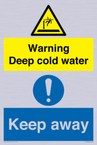 CV7328: Warning Deep cold water Keep away