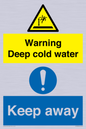 CV7328: Warning Deep cold water Keep away
