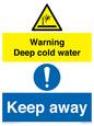CV7328: Warning Deep cold water Keep away