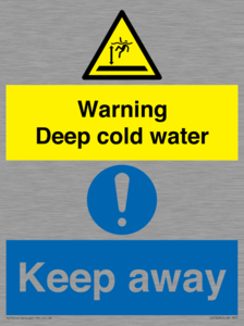 CV7328: Warning Deep cold water Keep away
