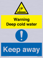 CV7328: Warning Deep cold water Keep away
