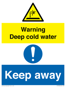 CV7328: Warning Deep cold water Keep away