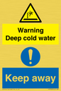 CV7328: Warning Deep cold water Keep away