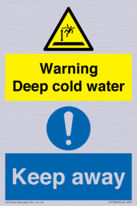 CV7328: Warning Deep cold water Keep away