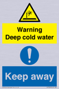CV7328: Warning Deep cold water Keep away