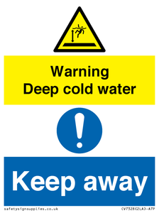 CV7328: Warning Deep cold water Keep away