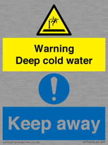 CV7328: Warning Deep cold water Keep away