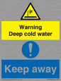 CV7328: Warning Deep cold water Keep away