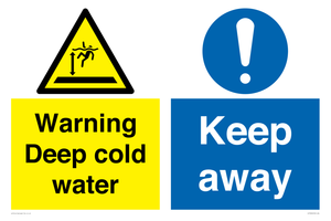 CV7328: Warning Deep cold water Keep away
