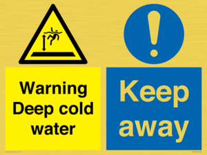 CV7328: Warning Deep cold water Keep away