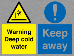 CV7328: Warning Deep cold water Keep away