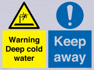 CV7328: Warning Deep cold water Keep away