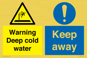 CV7328: Warning Deep cold water Keep away