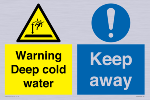 CV7328: Warning Deep cold water Keep away